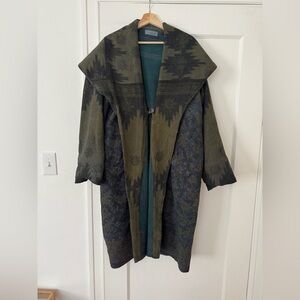 Fine Stitch Floral Kantha Coat